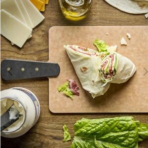 Epicurean Handy Series 9" x 7" Riveted Handle Cutting Board Natural Slate Handle